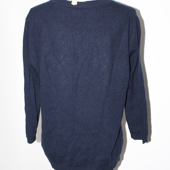 NWT Johnny Was Biya JWLA Split Neck Cashmere Knit Sweater Pullover Top M - Picture 2 of 6
